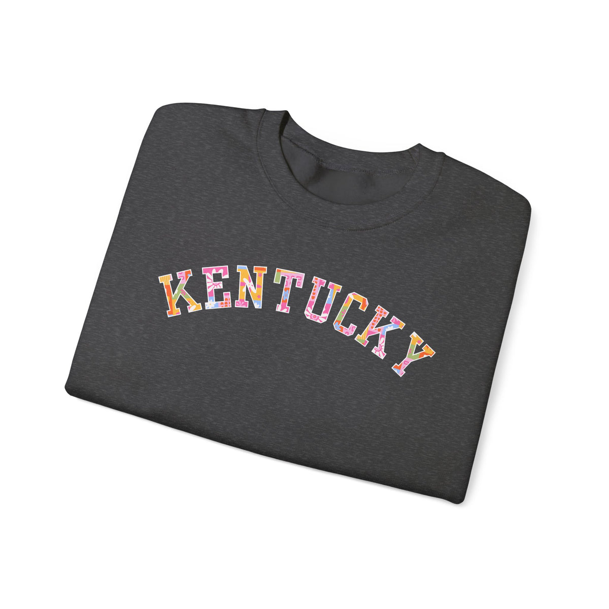 Kentucky Floral Patchwork Crewneck