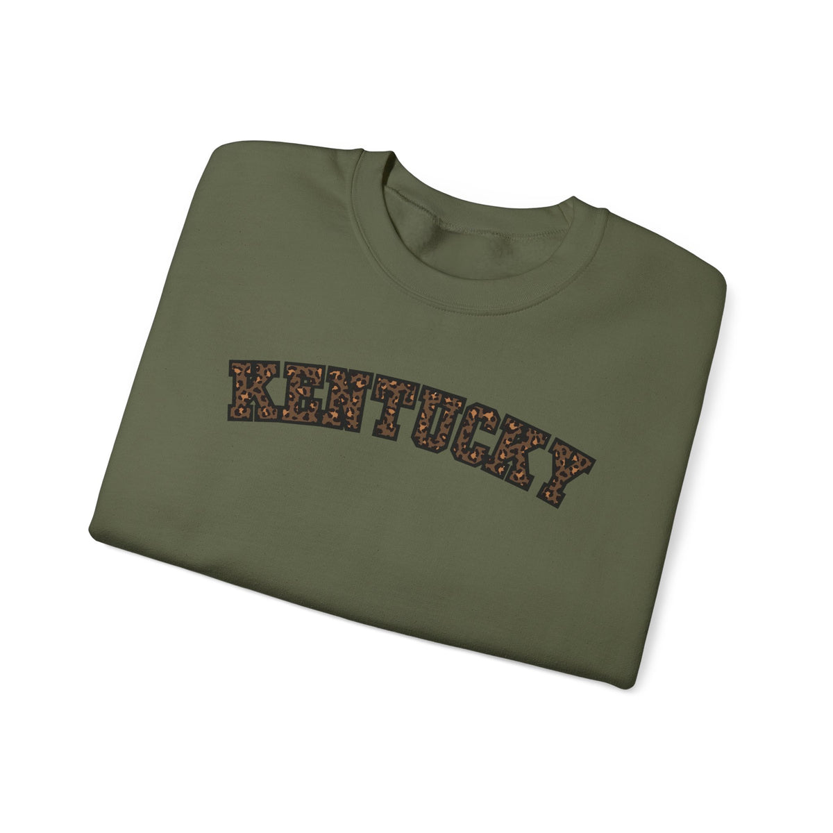 Kentucky Dark Leopard Crewneck Sweatshirt