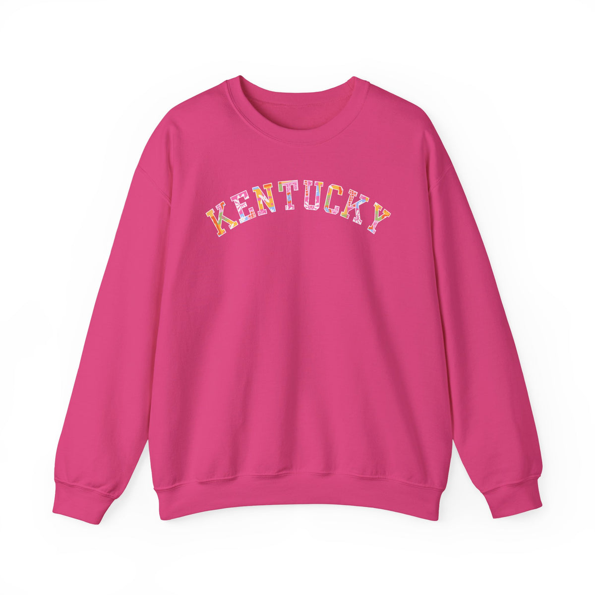 Kentucky Floral Patchwork Crewneck