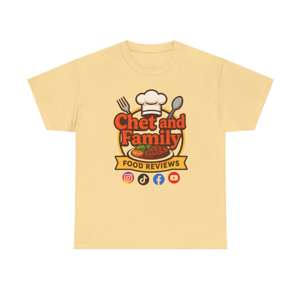 Chet and Family Food Review Tee