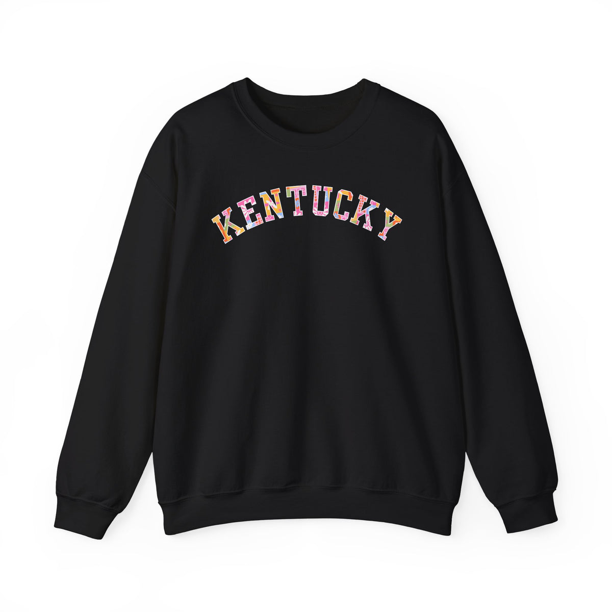 Kentucky Floral Patchwork Crewneck