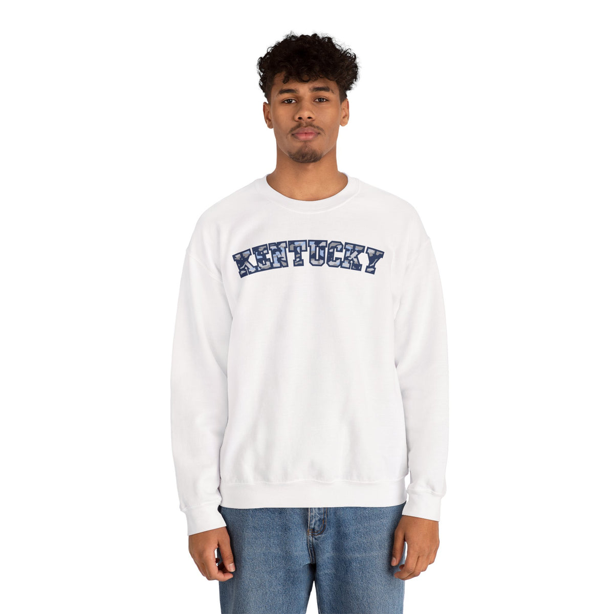 Kentucky Blue Grey Camo Sweatshirt