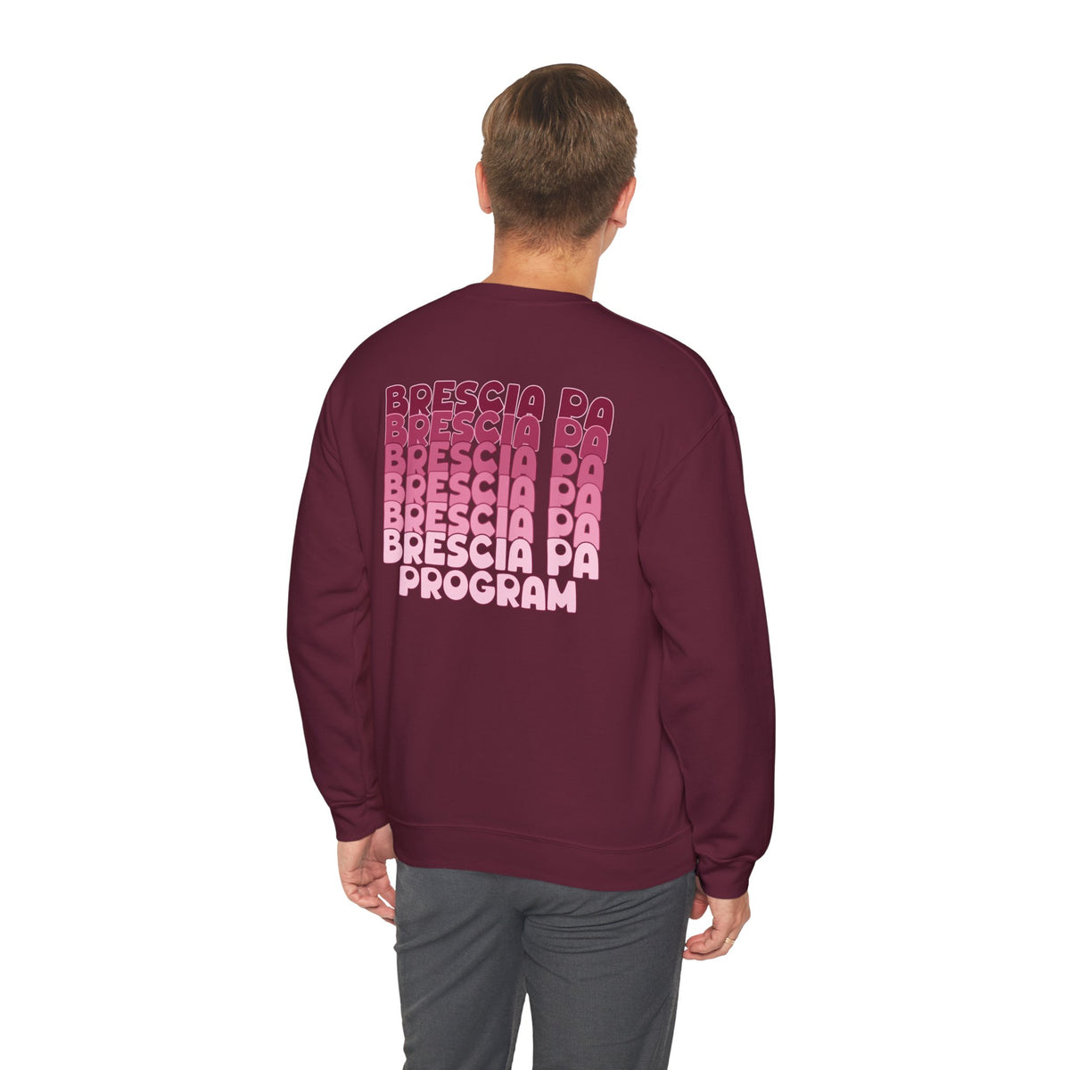 Brescia PA Program Warm Ombre Crewneck Sweatshirt