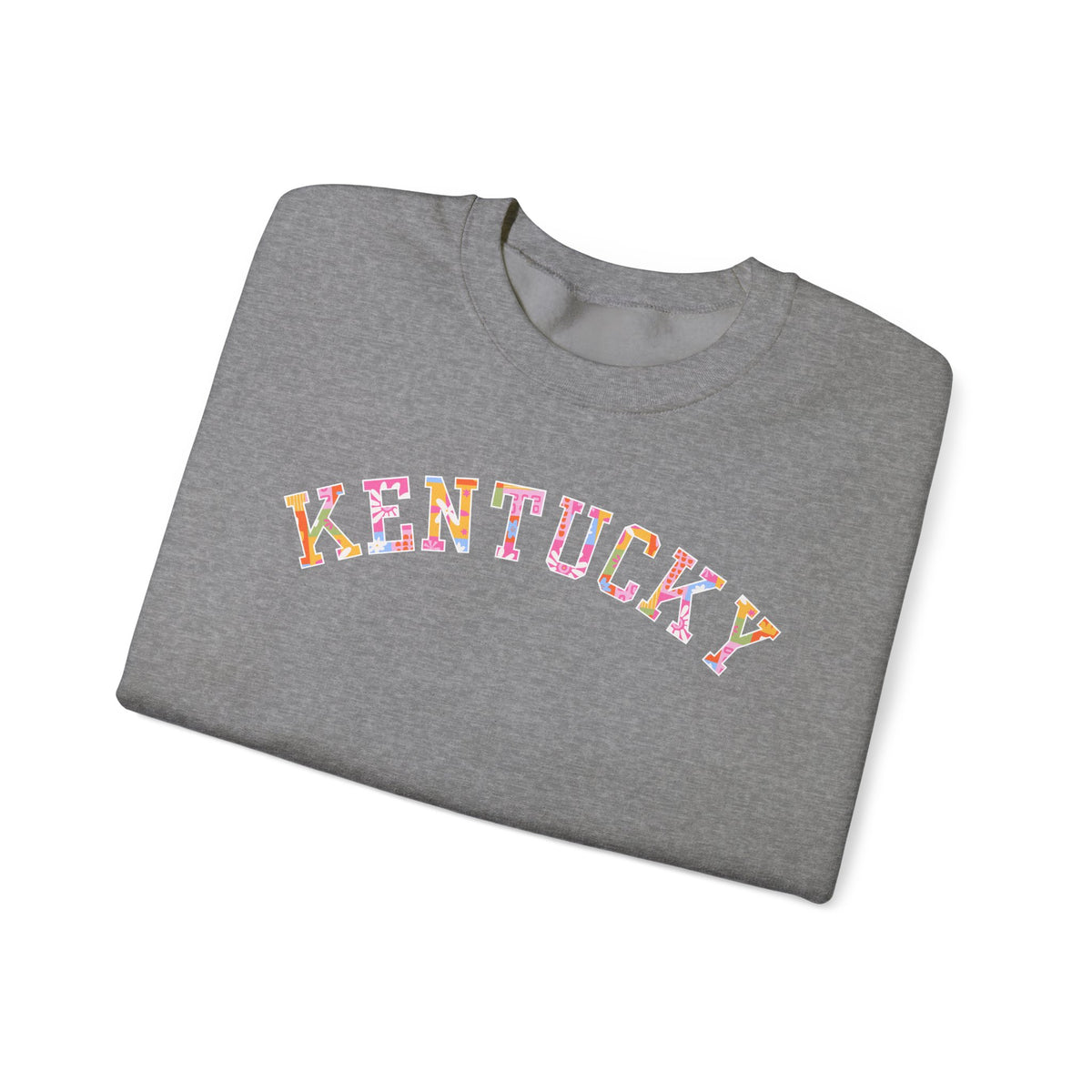 Kentucky Floral Patchwork Crewneck
