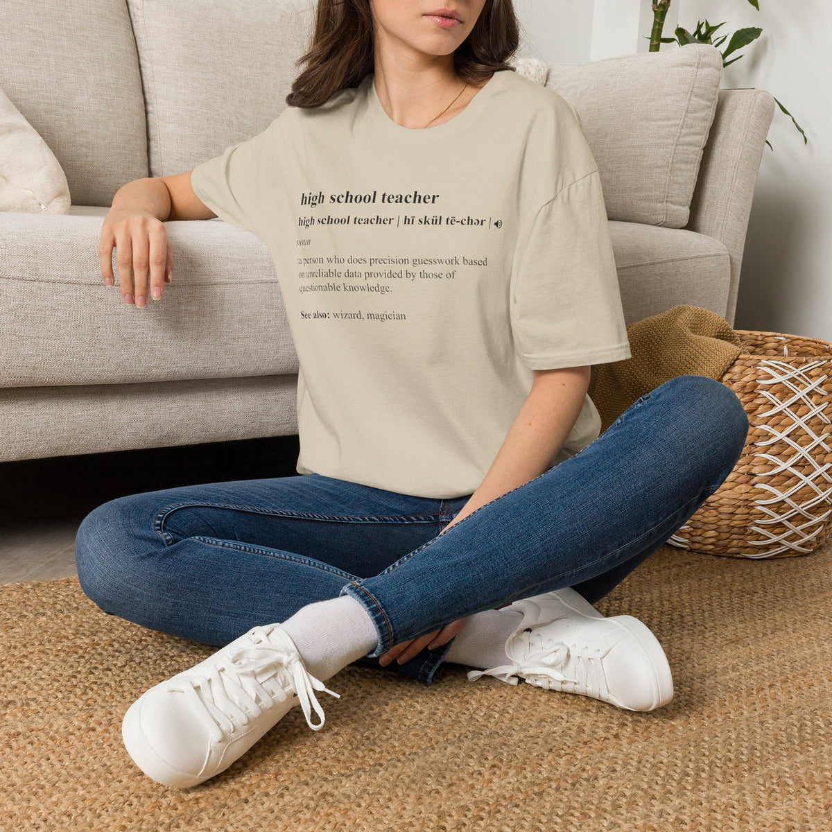 Teacher Definition T-Shirt — 'high school teacher' Funny Dictionary Tee