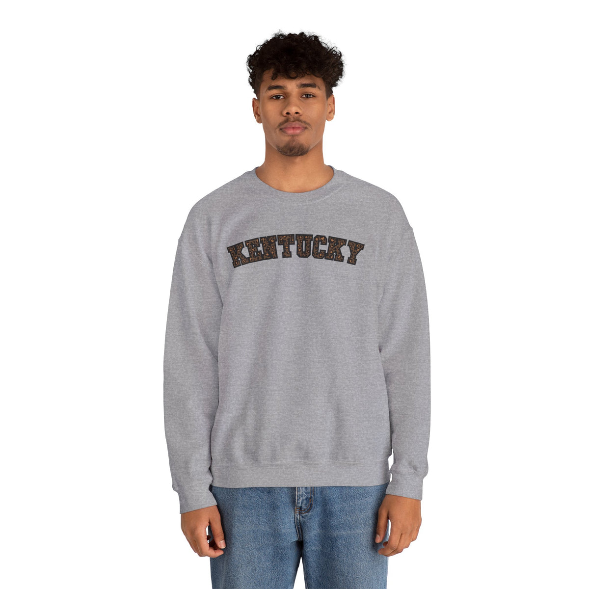 Kentucky Dark Leopard Crewneck Sweatshirt