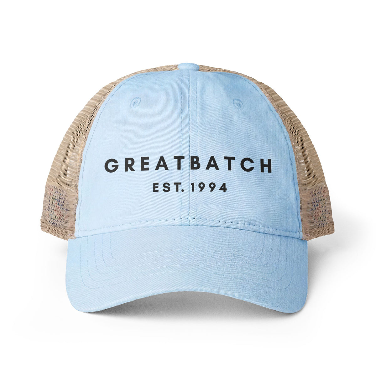 The Greatbatch Hat | Black Font Patterned Bill