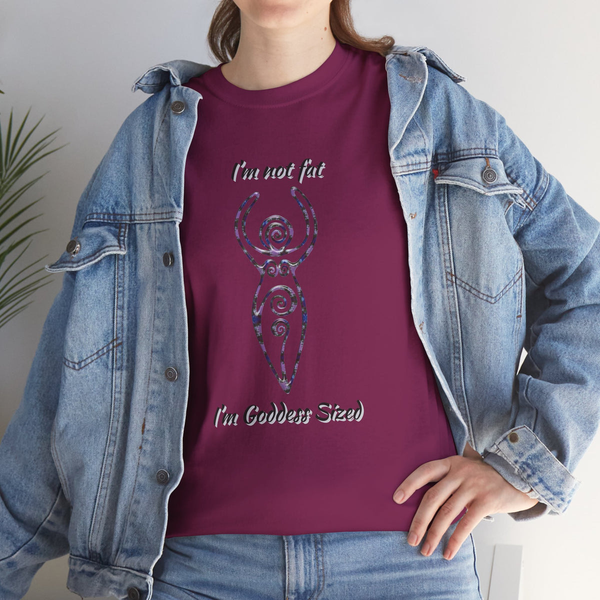 Goddess Sized Tee — "I'm not fat, I'm Goddess Sized" Empowerment T‑Shirt | Andi B. Designs