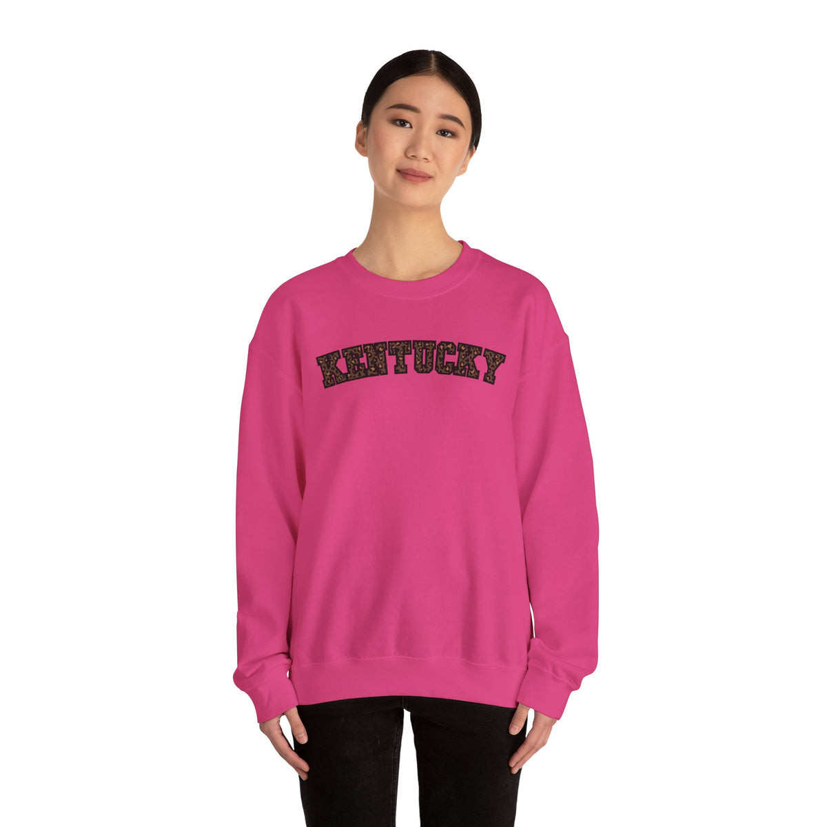 Kentucky Dark Leopard Crewneck Sweatshirt