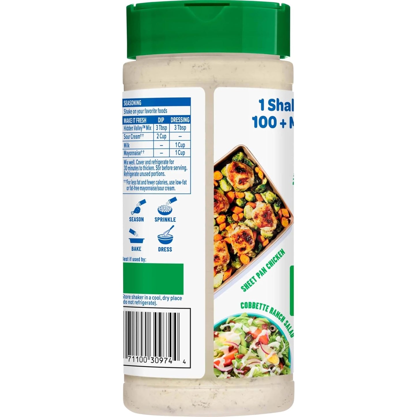 Hidden Valley Original Ranch Seasoning, Dressing and Dip Mix, 8 Ounces (Package May Vary)