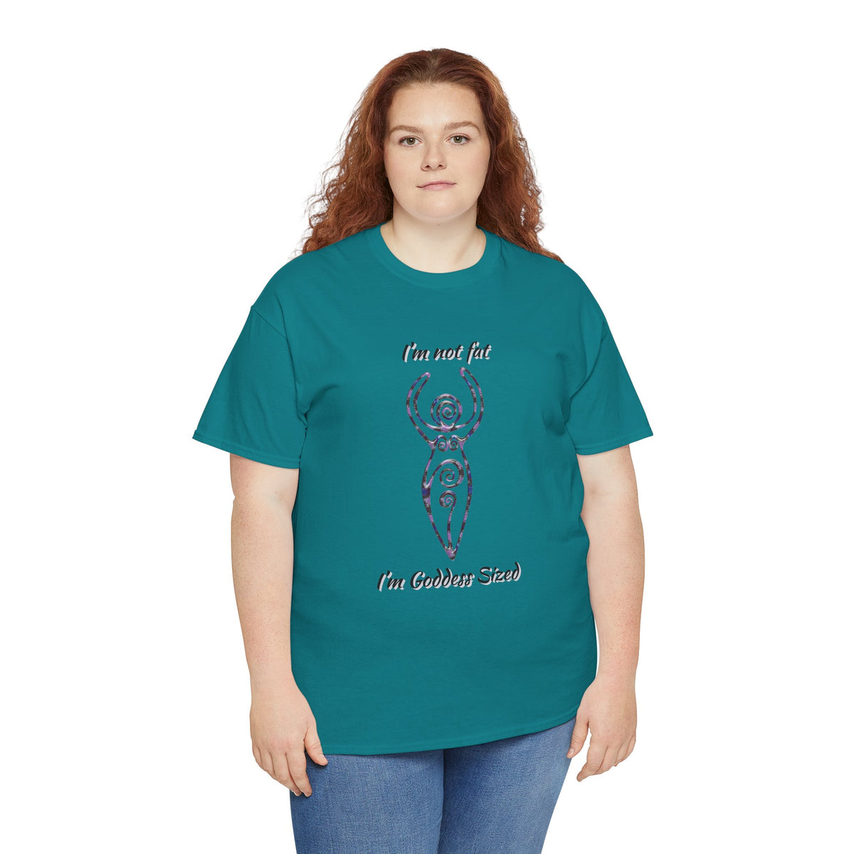Goddess Sized Tee — "I'm not fat, I'm Goddess Sized" Empowerment T‑Shirt | Andi B. Designs