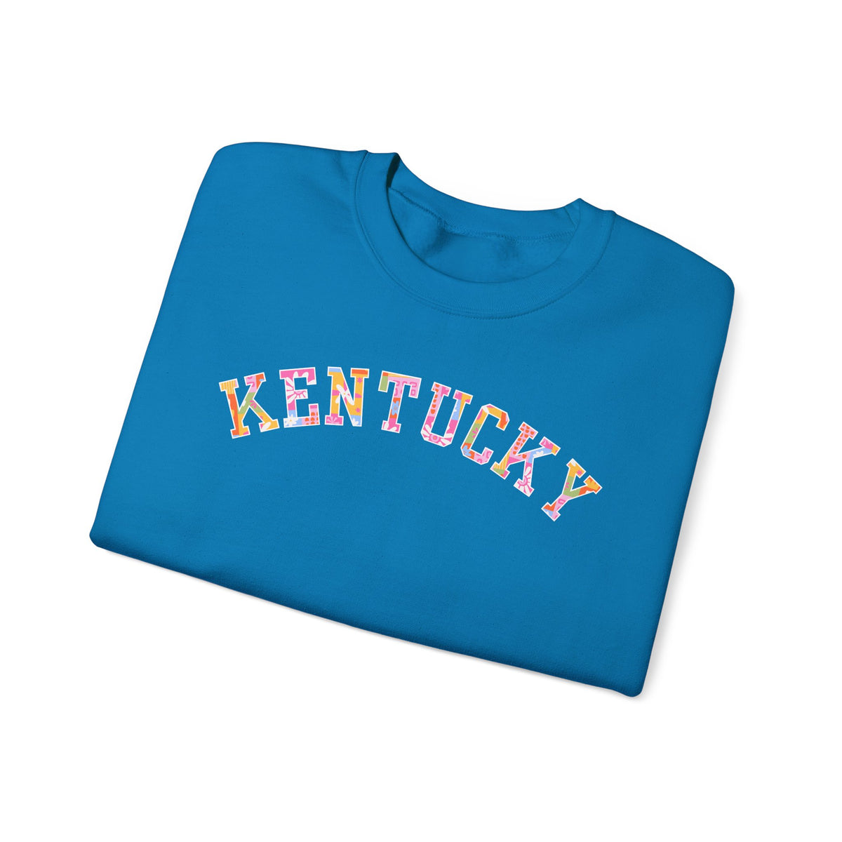 Kentucky Floral Patchwork Crewneck