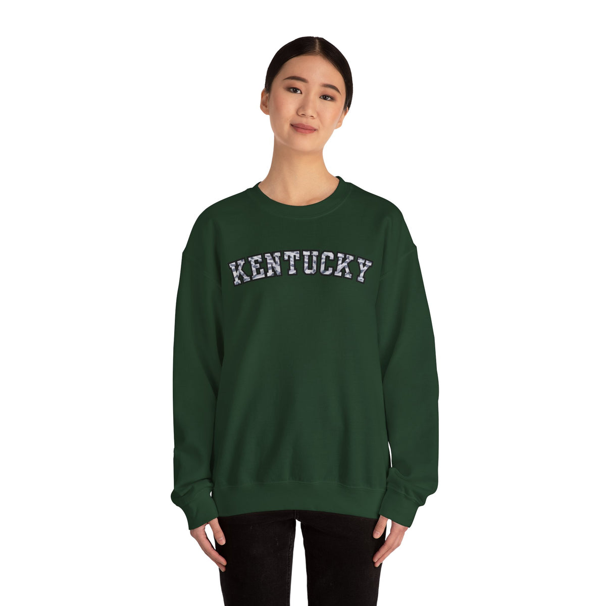 Kentucky Grey Modern Camo Crewneck Sweatshirt