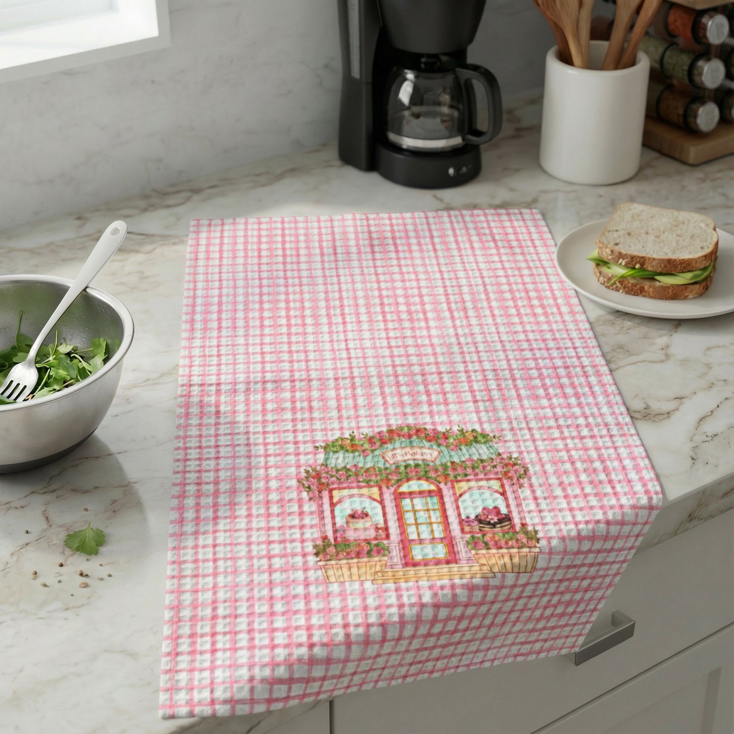 Jill's Bakery | Waffle Weave Kitchen Towel