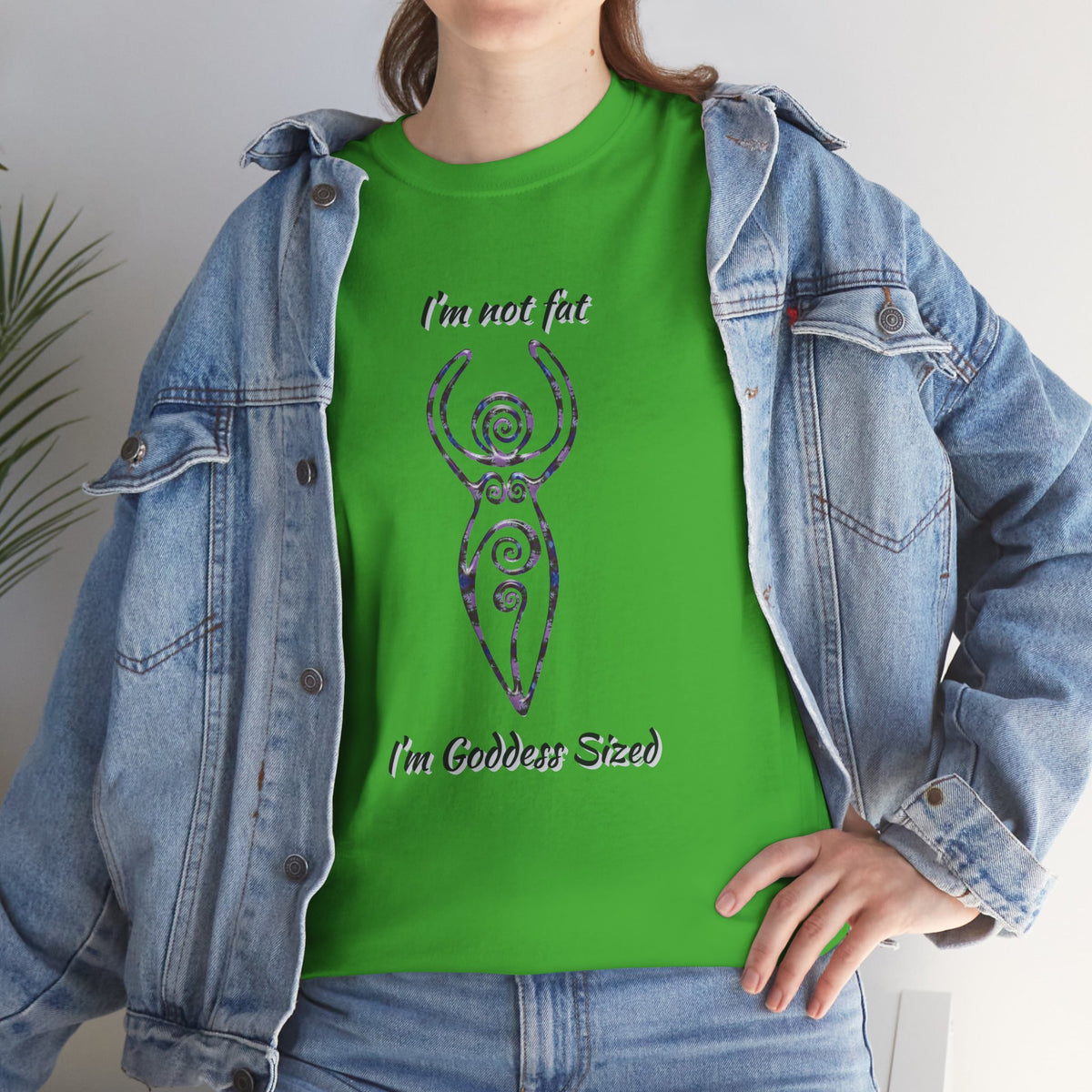 Goddess Sized Tee — "I'm not fat, I'm Goddess Sized" Empowerment T‑Shirt | Andi B. Designs