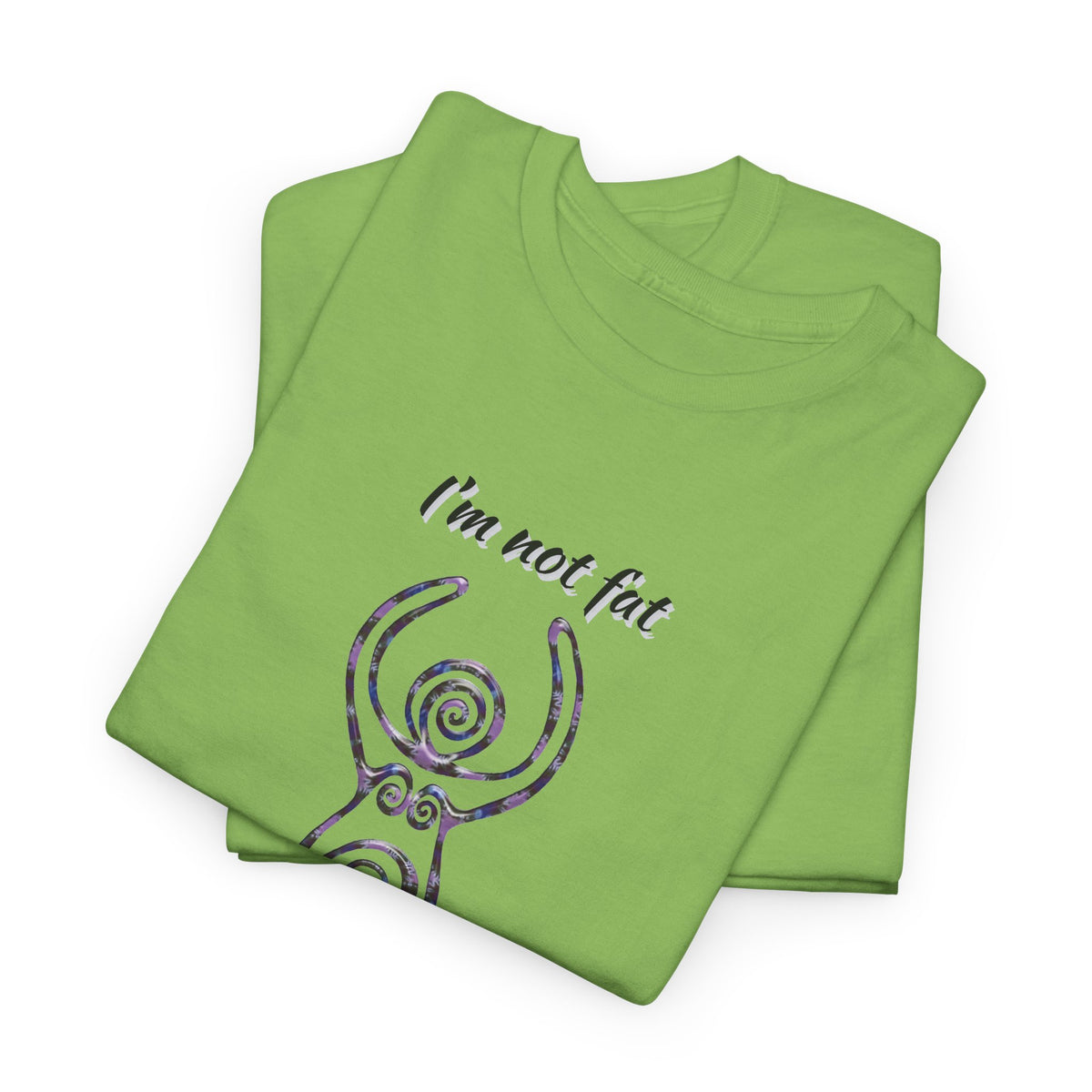 Goddess Sized Tee — "I'm not fat, I'm Goddess Sized" Empowerment T‑Shirt | Andi B. Designs