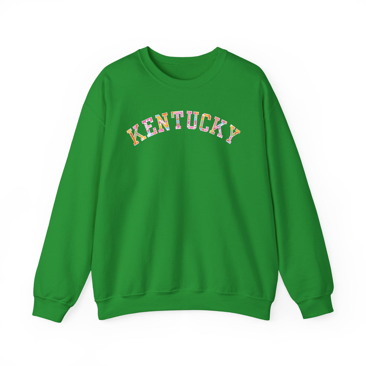 Kentucky Floral Patchwork Crewneck