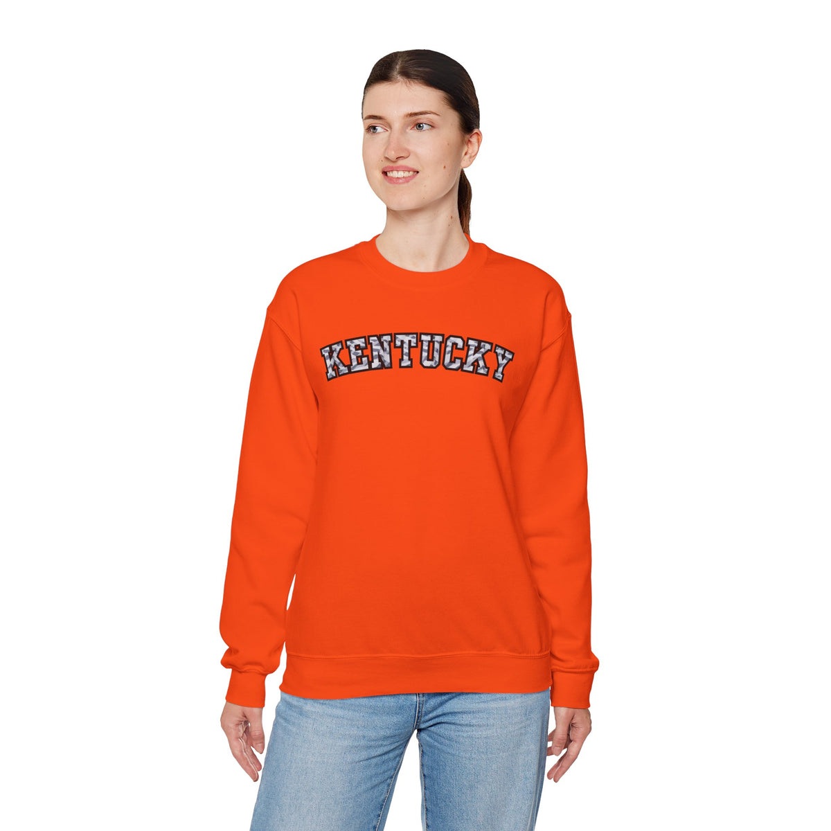Kentucky Grey Modern Camo Crewneck Sweatshirt