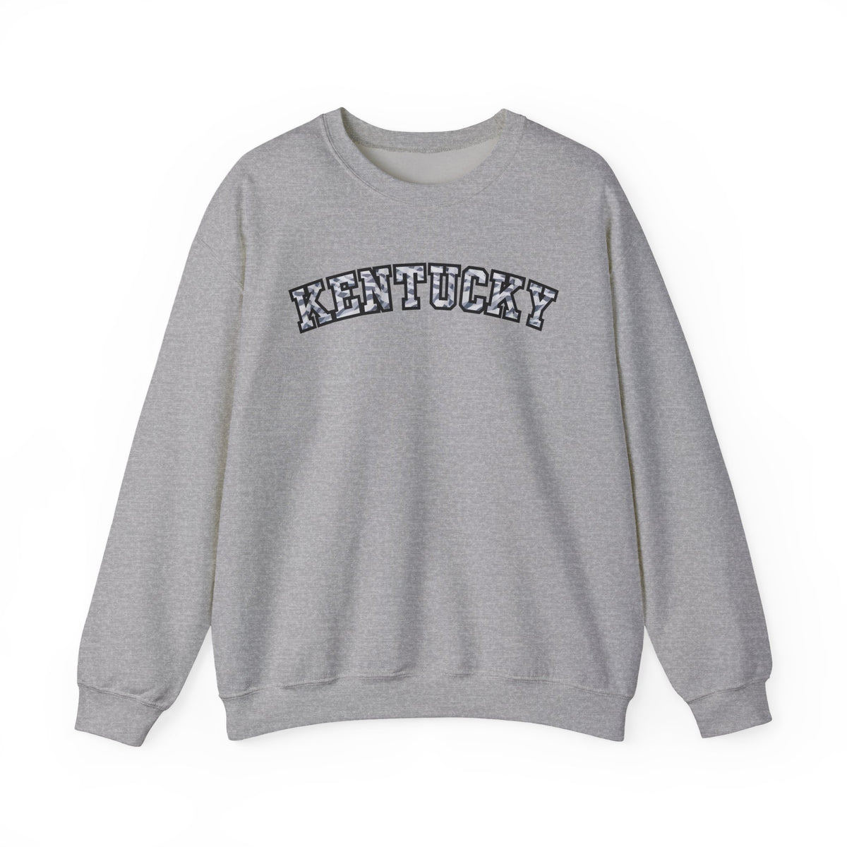 Kentucky Grey Modern Camo Crewneck Sweatshirt
