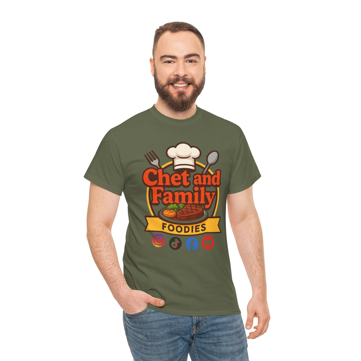 Chet and Family Foodies Tee