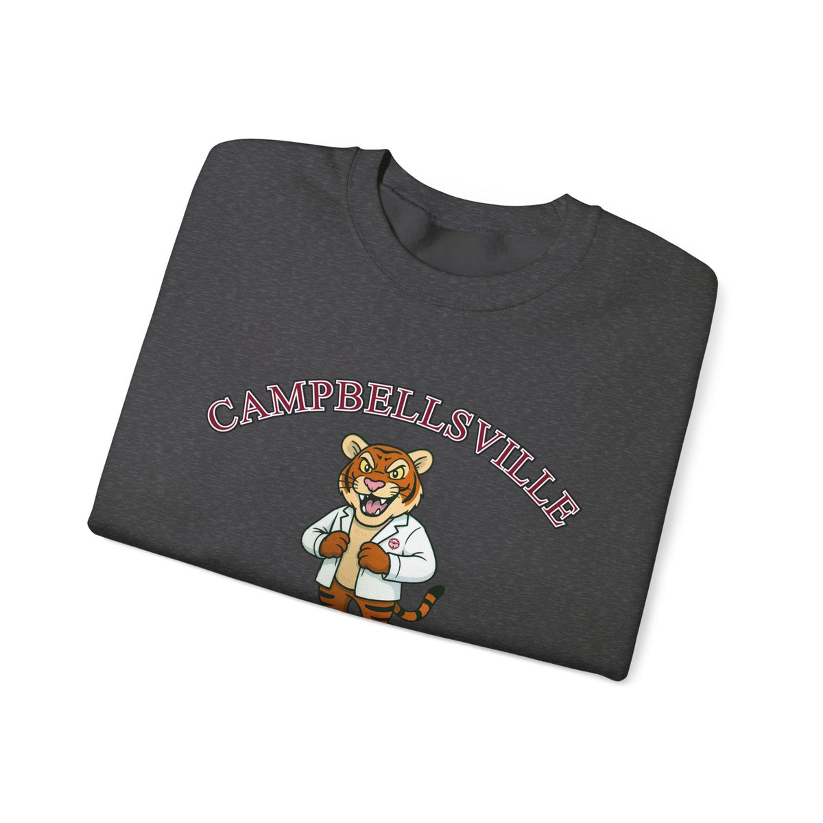 Campbellsville University Chiropractic Crewneck Sweatshirt — Retro Mascot Pullover