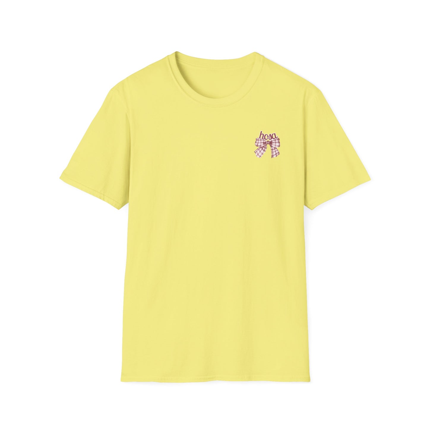 HOSA Tee with bow, stethoscope, bp cuff - Unisex T-Shirt