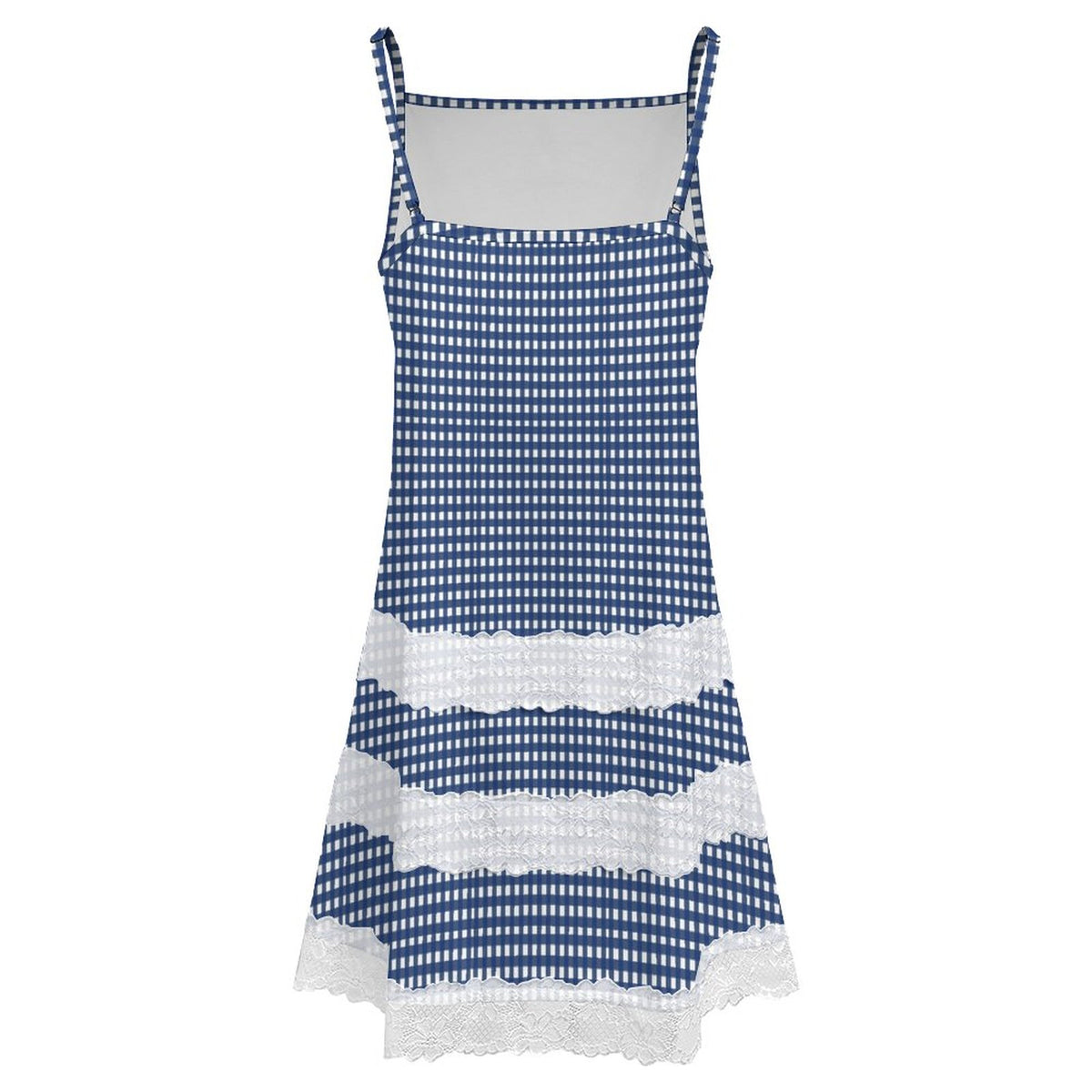 Kentucky Blue Lace Trimmed Camisole Dress