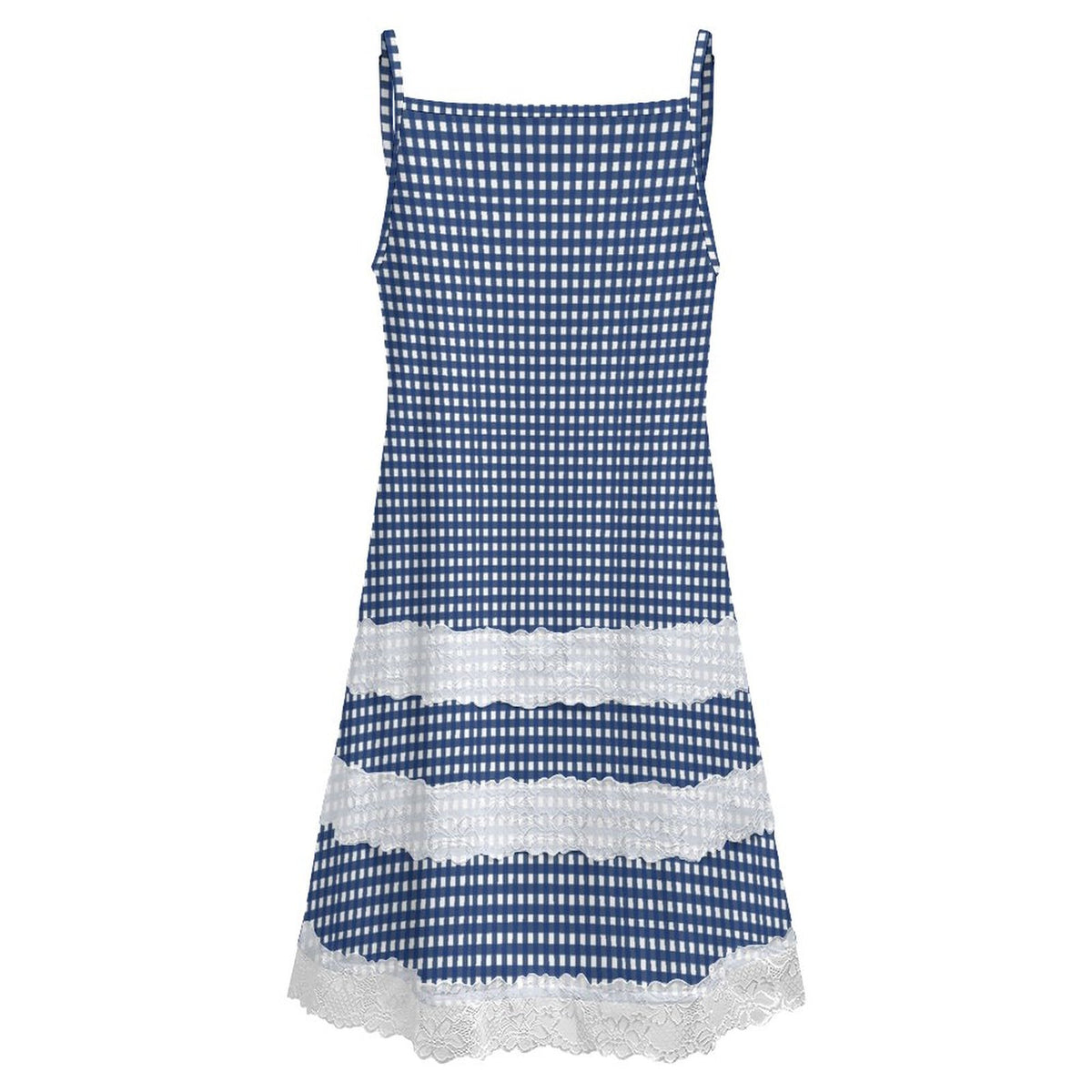 Kentucky Blue Lace Trimmed Camisole Dress