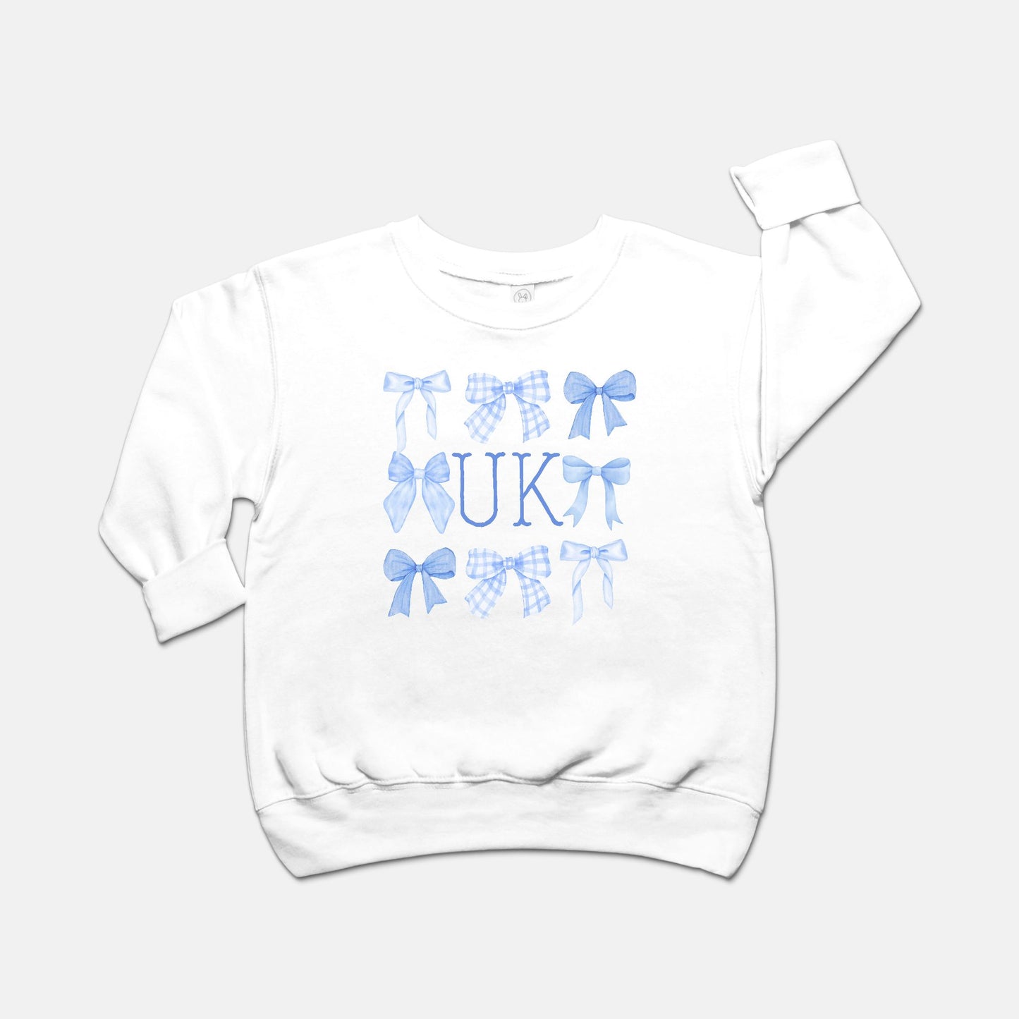 Kentucky Kids Square Bow Crewneck