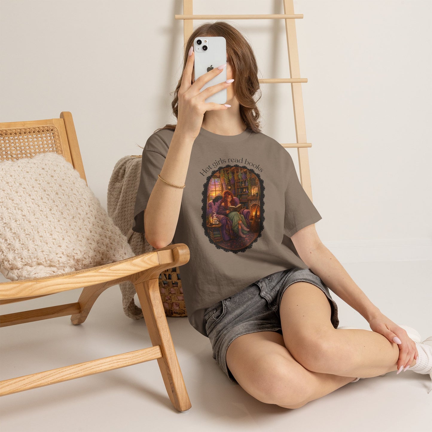 Hot Girls Read Books Tshirt | Andi B. Designs