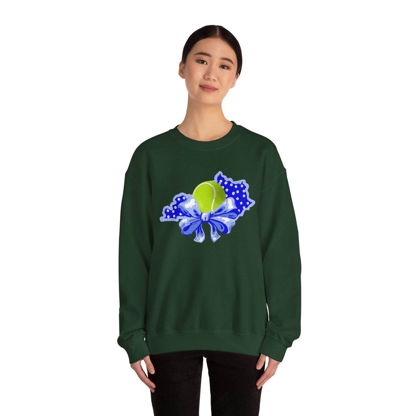 Tennis and Bows Kentucky Crewneck