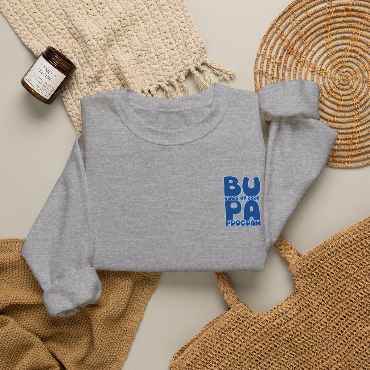 Brescia PA Program Blue Ombre Graphic Crewneck Sweatshirt