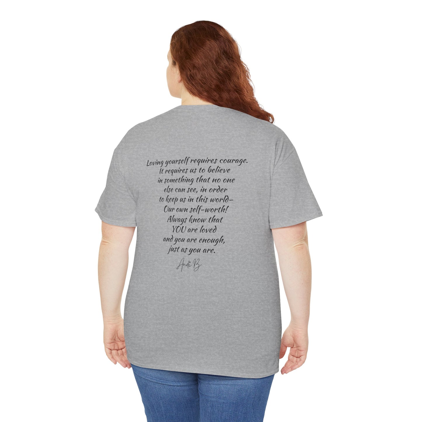 Goddess Tee #2 — "I'm Not Fat, I'm Goddess Sized" Women's Empowerment T-Shirt | Andi B. Designs