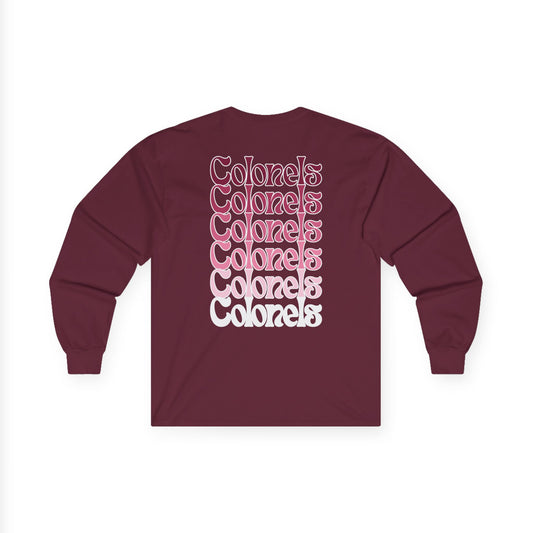 EKU Colonels Ombre Stack Long Sleeve Tee
