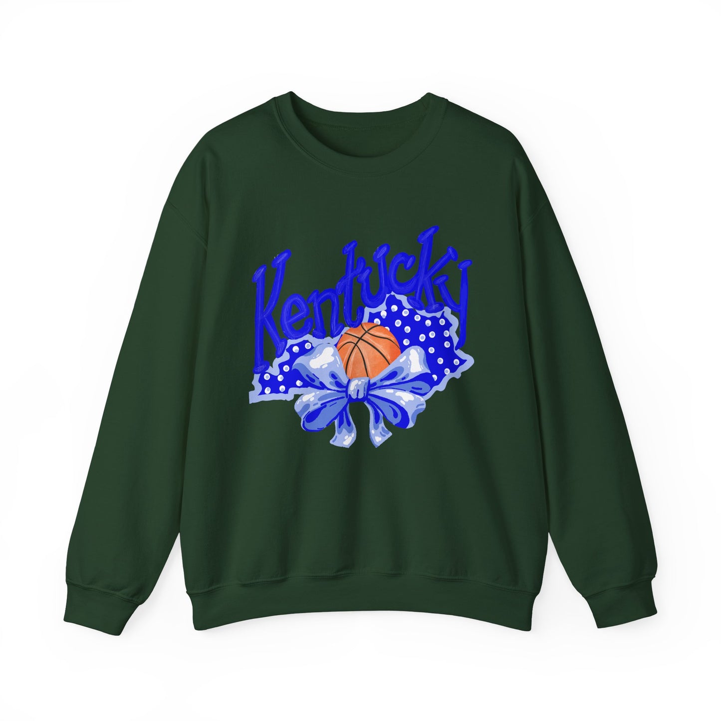 Basketball and Bows Kentucky Crewneck