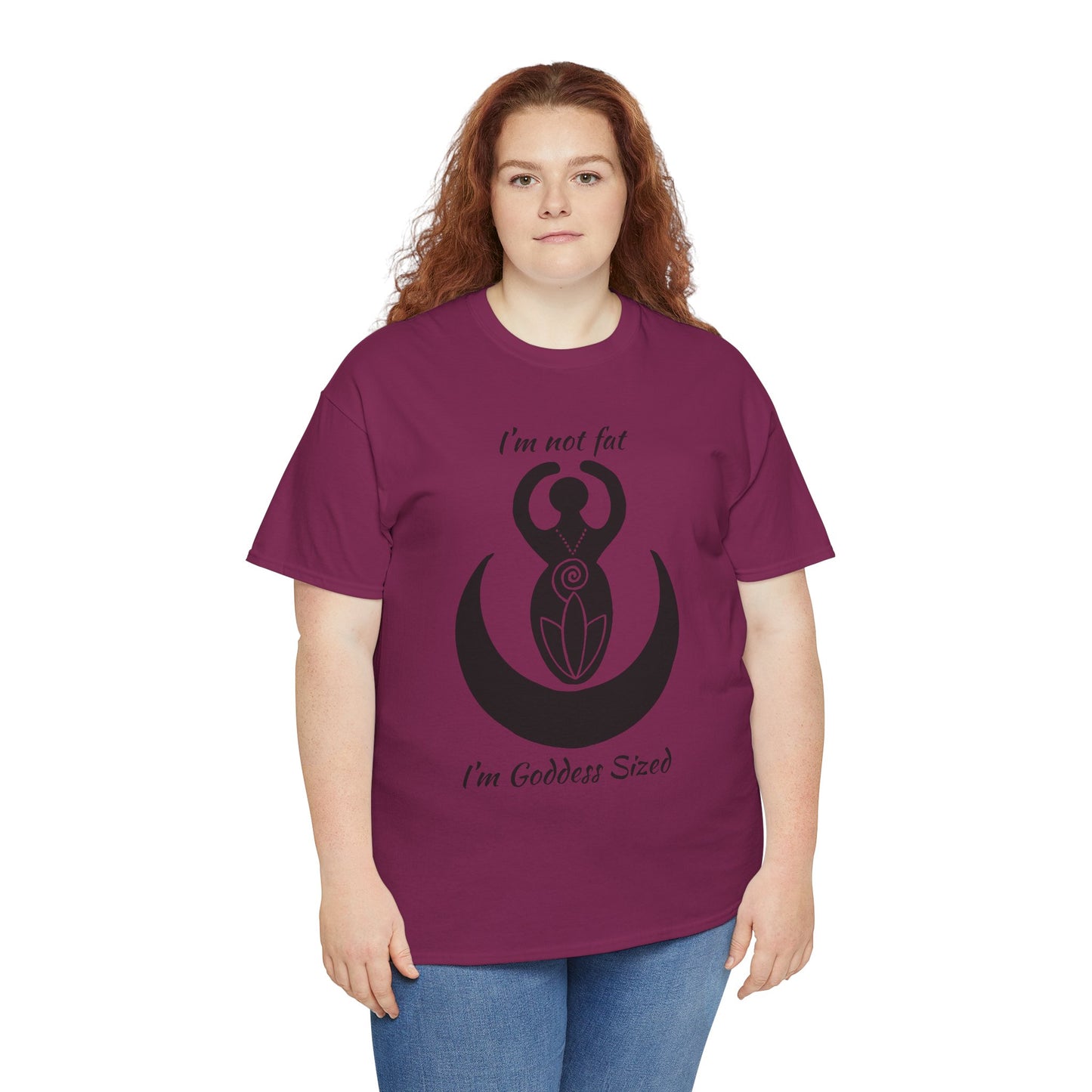 Goddess Tee #2 — "I'm Not Fat, I'm Goddess Sized" Women's Empowerment T-Shirt | Andi B. Designs