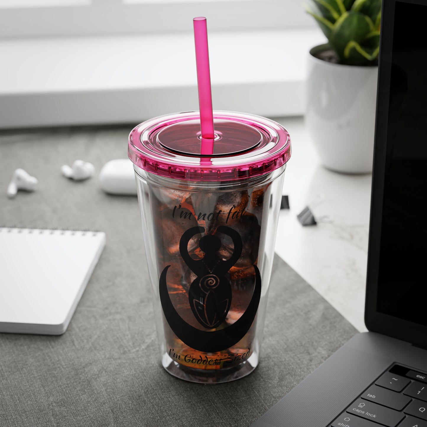 Goddess 16oz Sunsplash Straw Tumbler