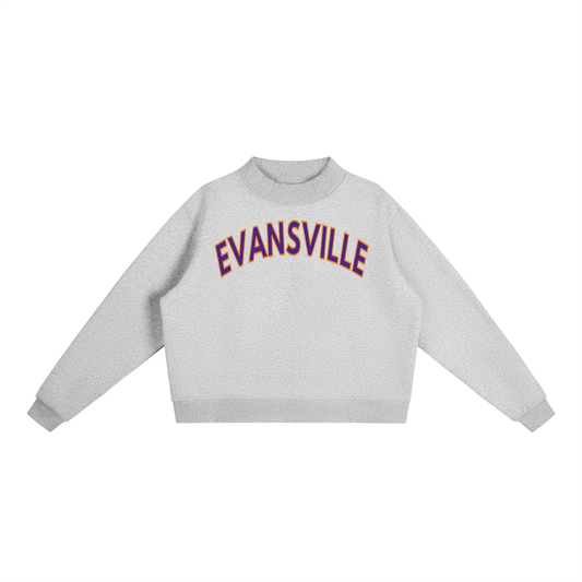 Evansville,University of Evansville,Aces,Purple Aces,Parke Dupe,Parke Like,Trendy,Mock,Mock Neck