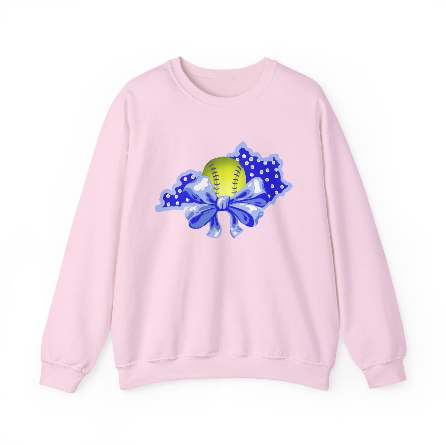 Softball and Bows Kentucky Crewneck