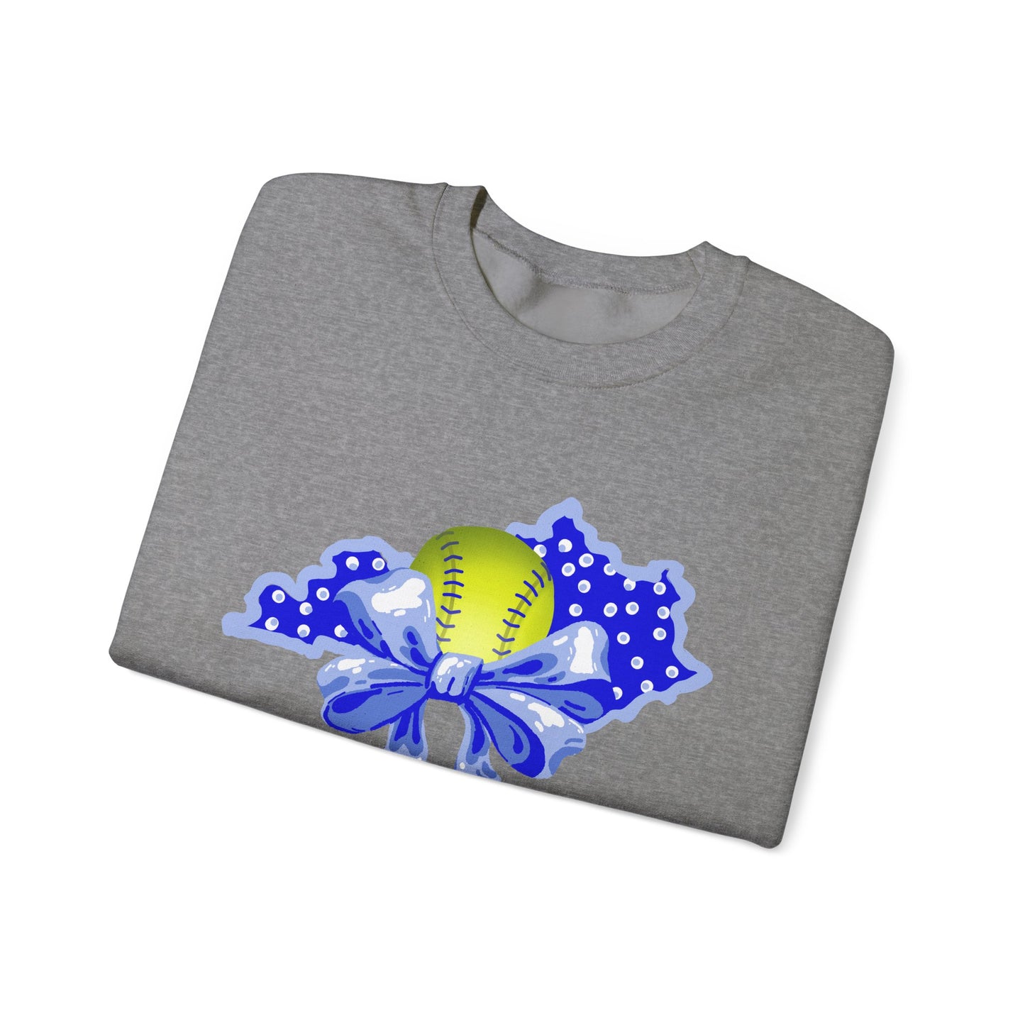 Softball and Bows Kentucky Crewneck