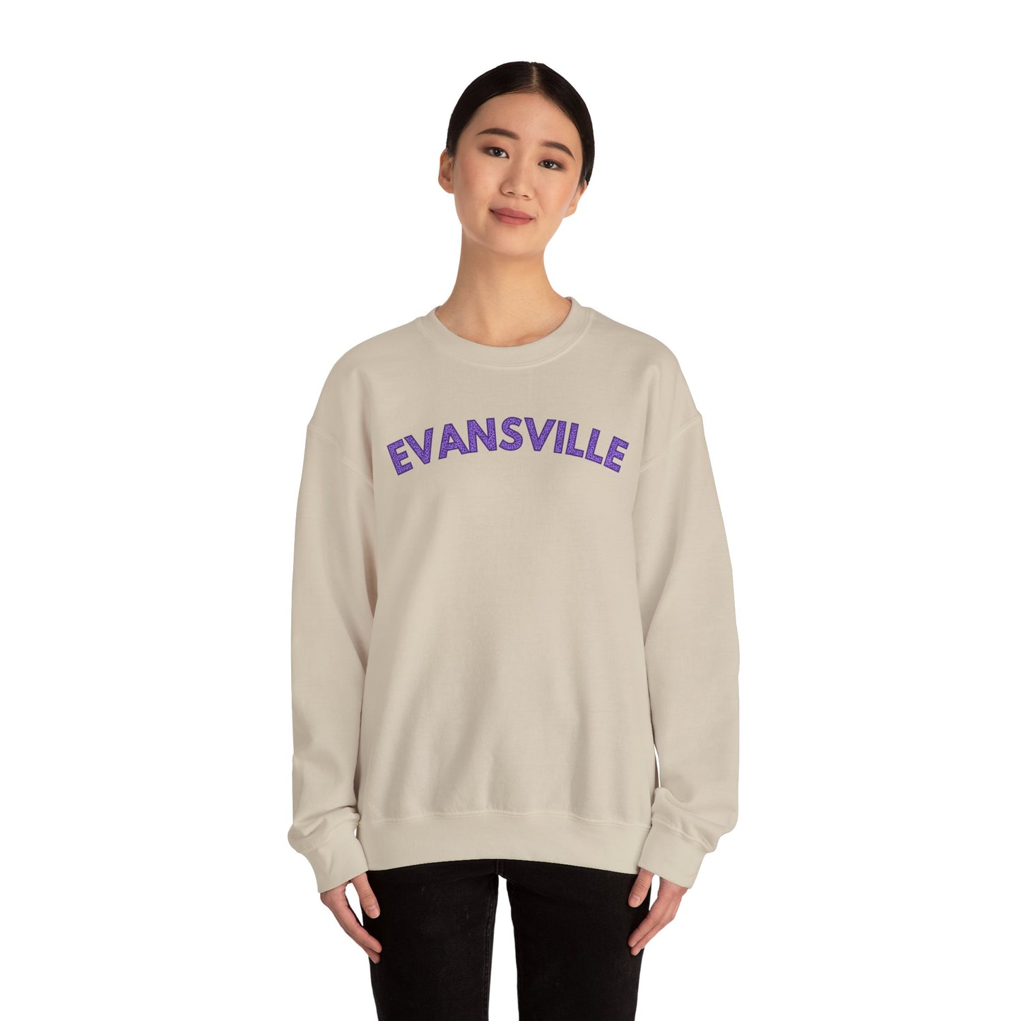 Evansville Leopard Font Crewneck