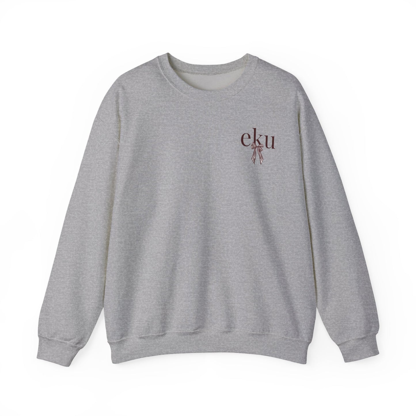 Eastern Kentucky University Striped Bow Crewneck