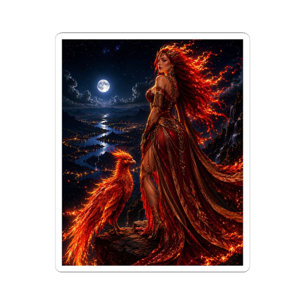 Fire Goddess Sticker | Andi B. Designs