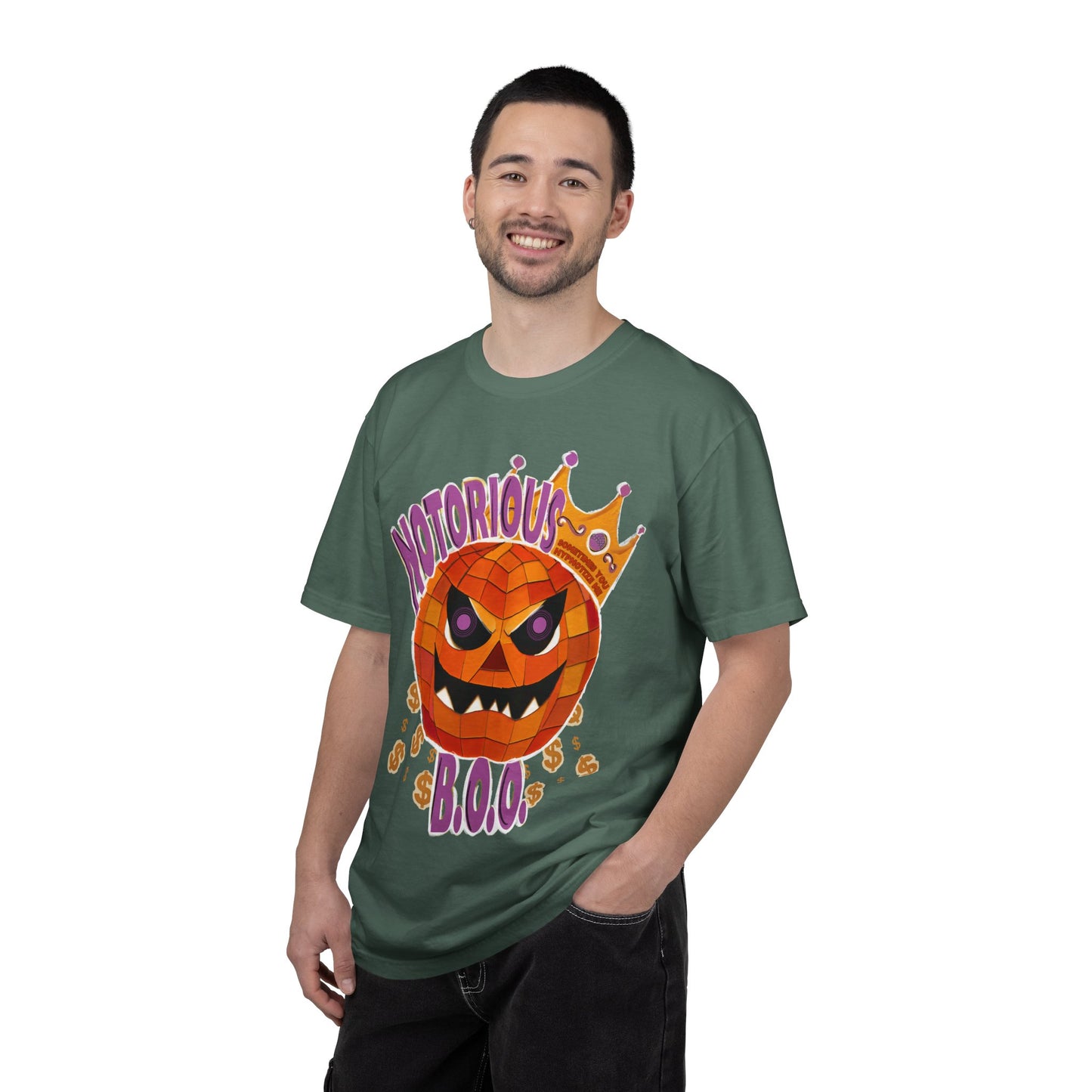 Notorious B.O.O. T-shirt | Halloween Jack-o'-Lantern Design