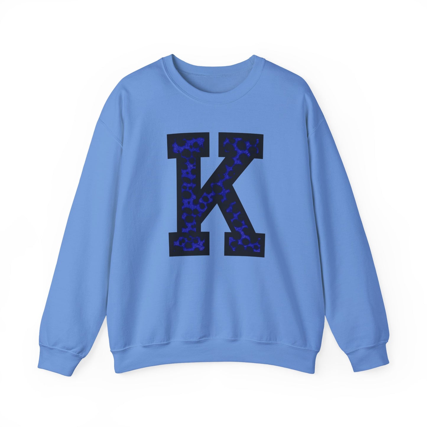Big K for Kentucky Blue Cheetah Print Crewneck
