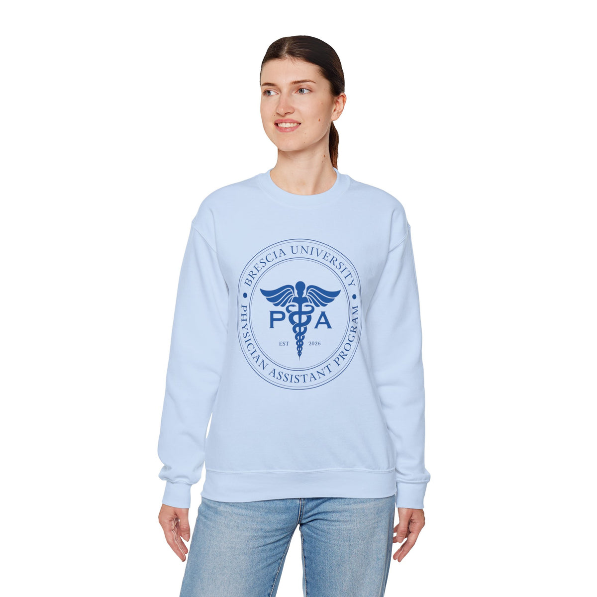 Brescia University Physician Assistant Program Crest Sweatshirt | PA Logo Crewneck