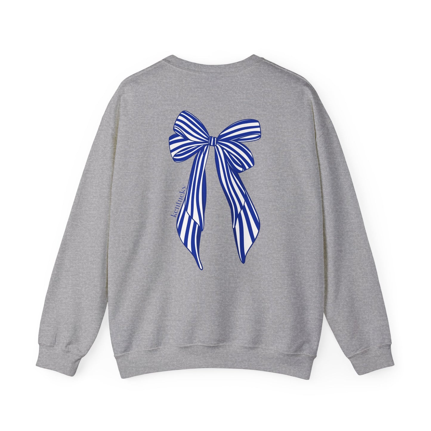 University of Kentucky Blue Striped Bow Back Crewneck