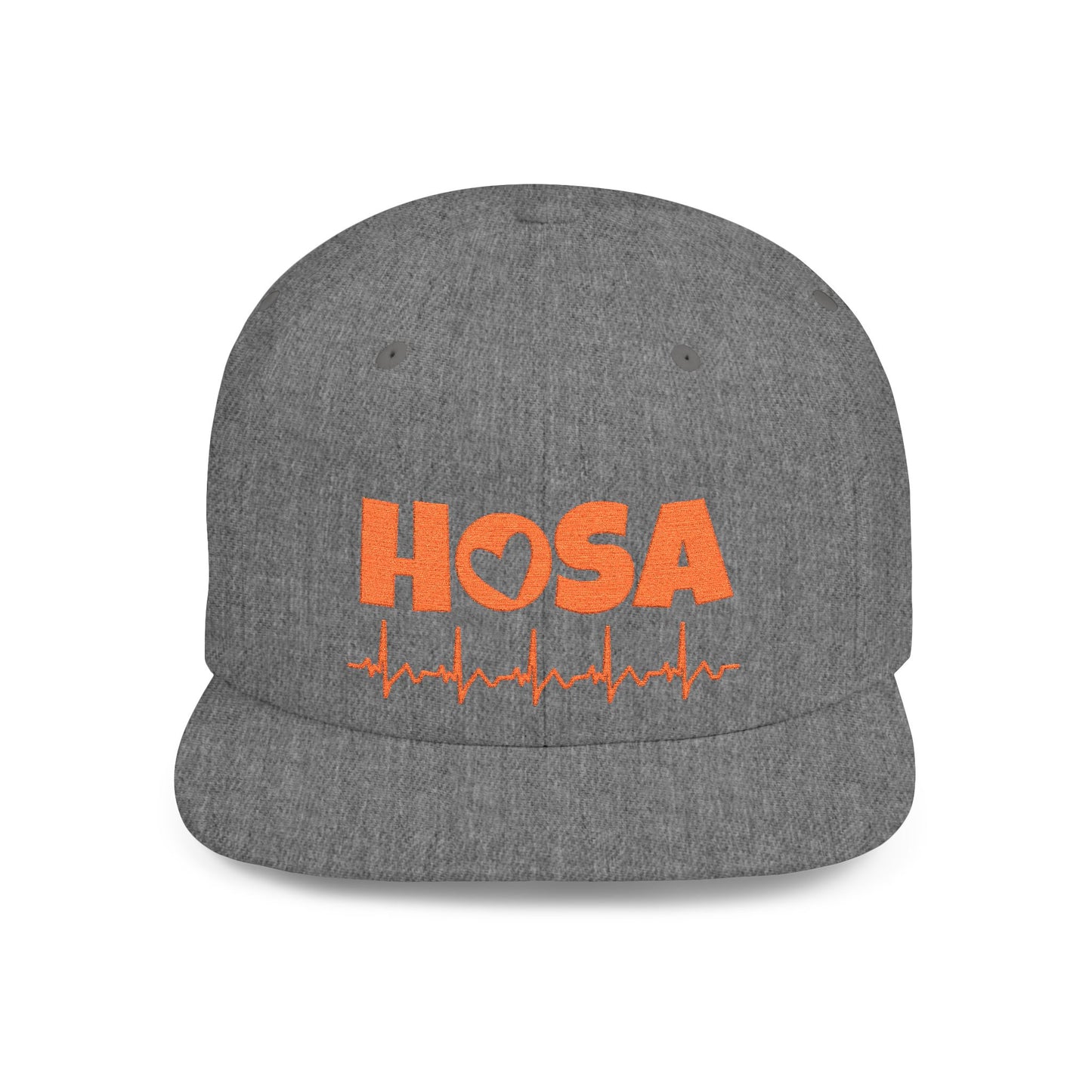 HOSA Heartbeat Flatbill Snapback - Orange Edition