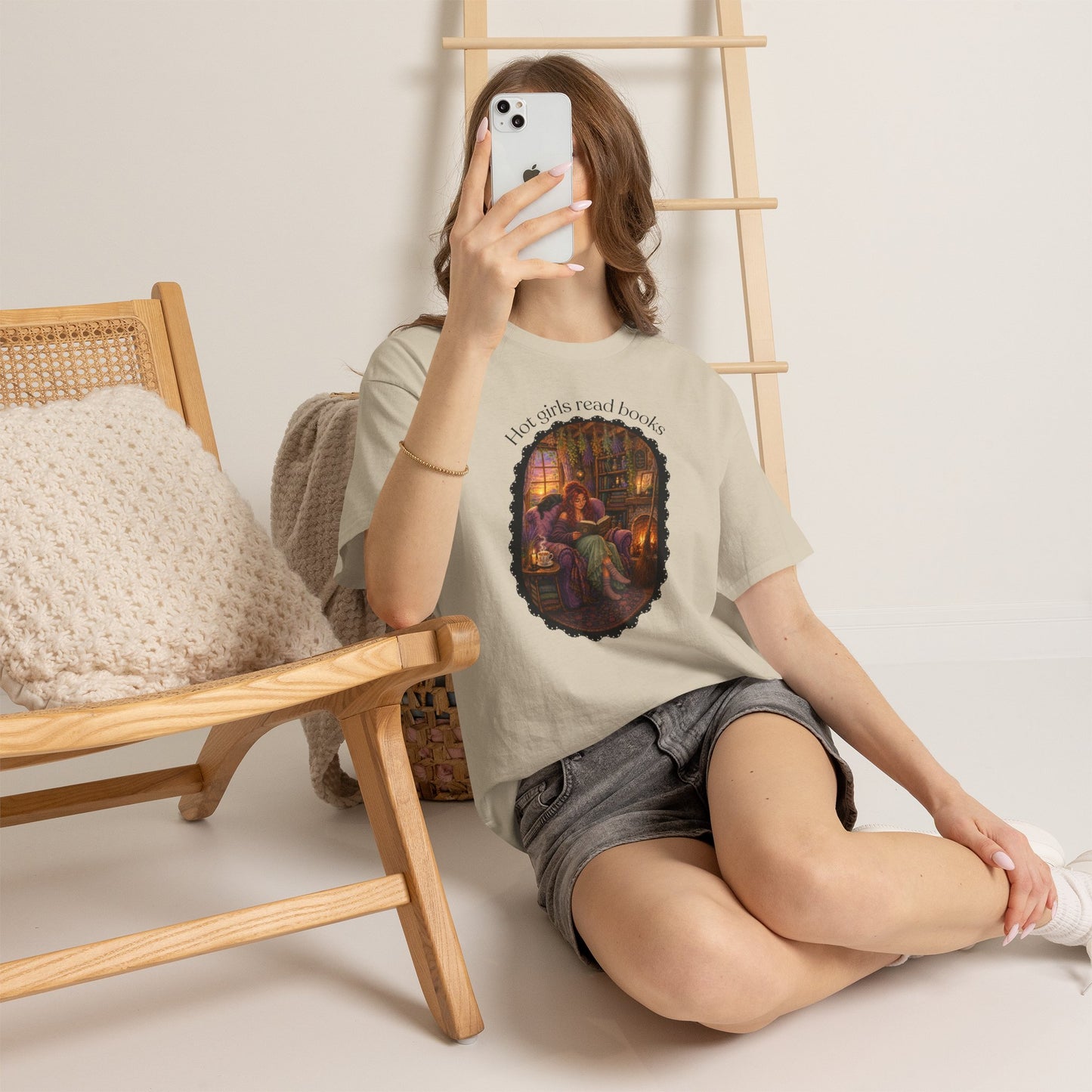 Hot Girls Read Books Tshirt | Andi B. Designs