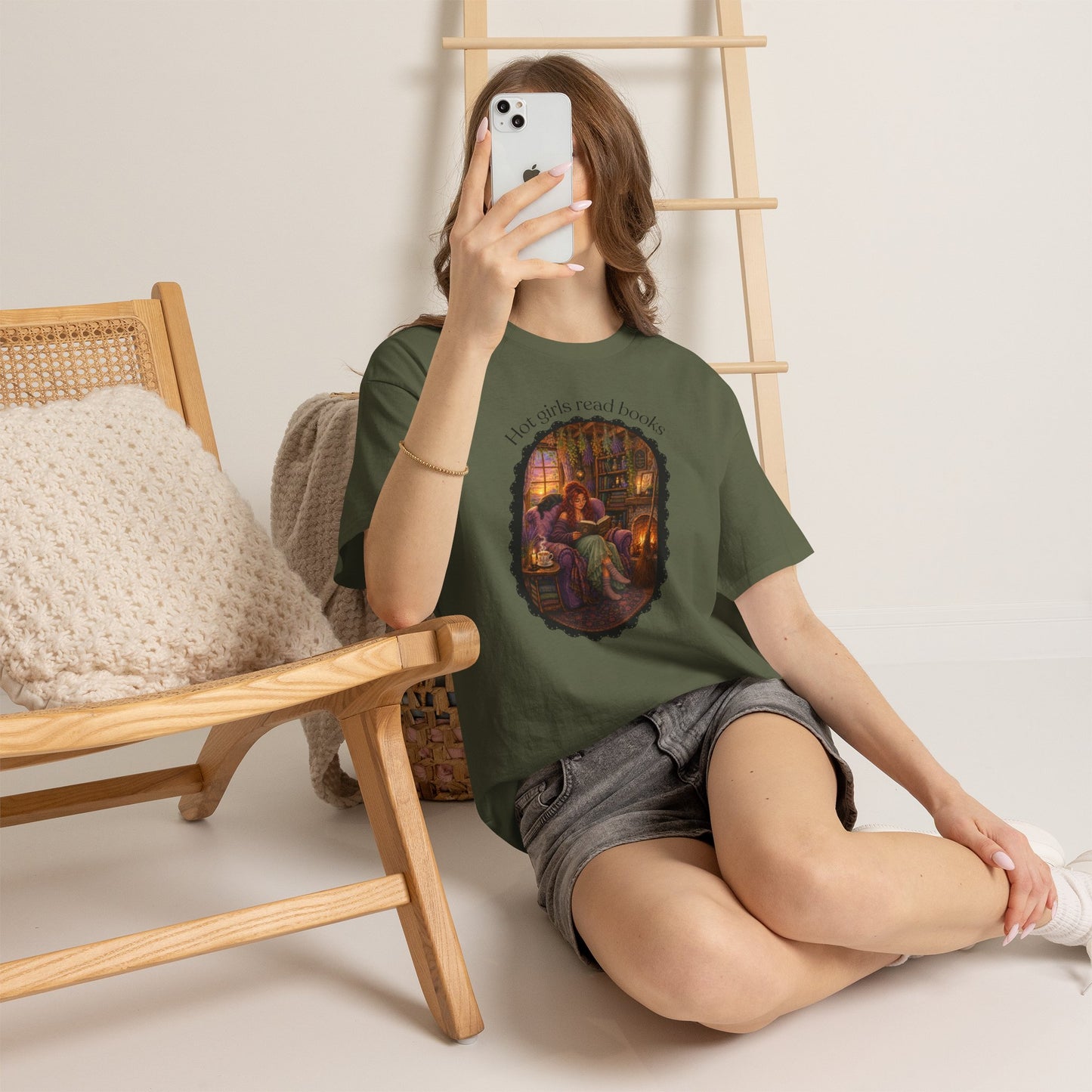 Hot Girls Read Books Tshirt | Andi B. Designs